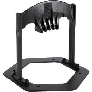 GREENER XL Firewood Kindling Splitter Stand with Cover - Cast Steel Manual Log Splitter Wedge, Heavy Duty Wood Splitter Tool, Safe Easy Kindling Firewood Cutter Cracker Portable, (Black)