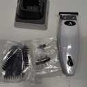 Andis 74055 Professional Corded/Cordless Hair & Beard Trimmer, Zero Gapped, Close Cutting Carbon Steel T-Outliner Blade, Grey