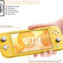 Orzly Screen Protector for Nintendo Switch Lite 2019 Model [4 Pack] Tempered Glass Screen Protectors. No Bubbles Easy Installation Anti Scratch Edition