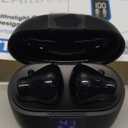 Wireless Earbuds, Bluetooth Headphones with Deep Bass Stereo, 48H Playback Ear Buds with LED Power Display, Lightweight, IPX7, in-Ear Earphones with Mic for iPhone/Android/iPad, Black