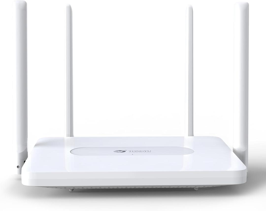 Tongyu AX1800 WiFi 6 Router for Wireless Internet Computer Gaming & 4K Streaming, Dual Band Gigabit Ports OFDMA MU-MIMO Parental Controls Guest Network WPS EasyMesh 60 Devices 1200Mbps 3600sq. ft.