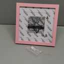 Egofine 8x8 Picture Frame Made of Solid with Plexiglass, Display Pictures 4x4/6x6 with Mat or 8x8 Without Mat for Tabletop and Wall Mounting, Pink