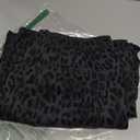 GRAPENT Barrel Jeans for Women Trendy High Waisted Pull On Wide Leg Cropped Leopard Cheetah Print Stretchy Denim Pants (XX-Large)