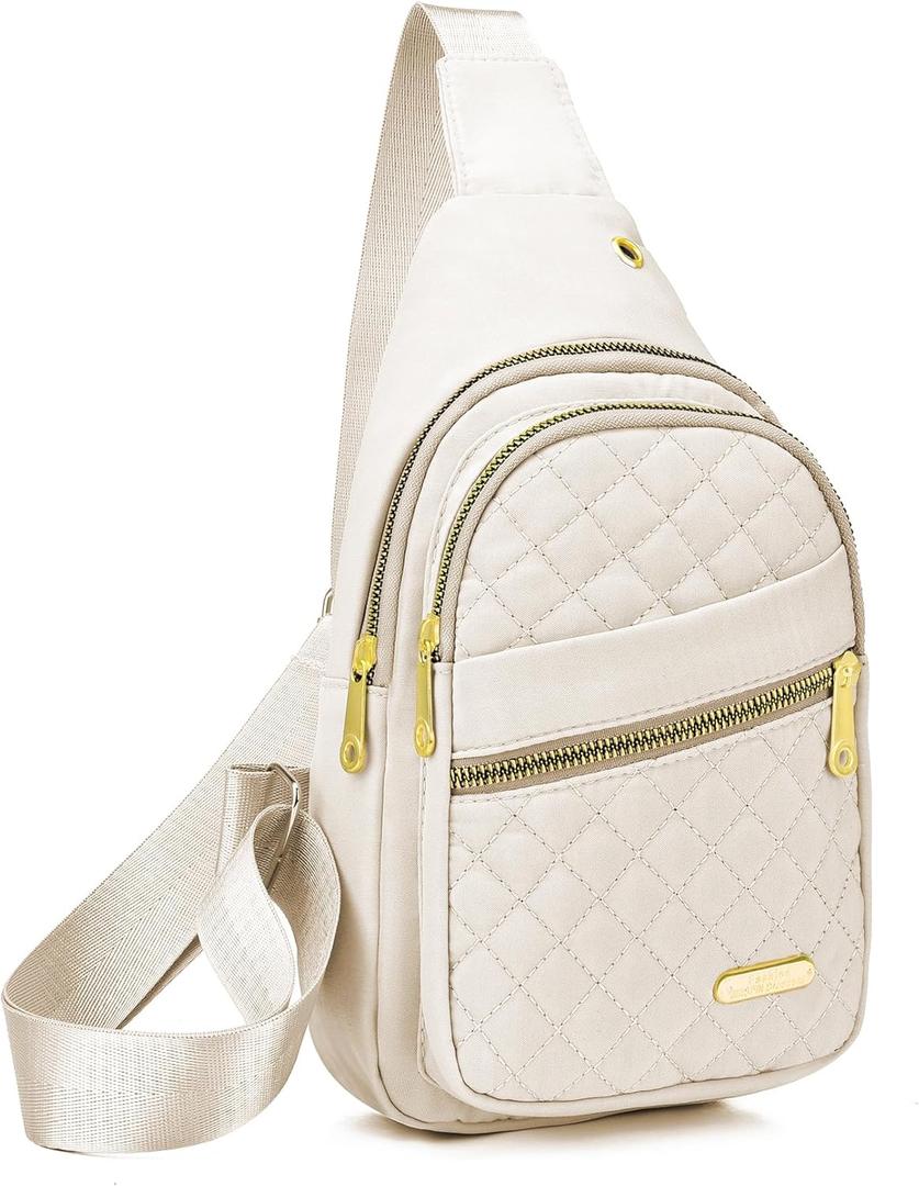 Small Sling Bag For Women Men Casual Crossbody Sling Backpack | Small, Casual, Crossbody, Small, Casual, Crossbody (Beige-8003)