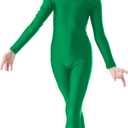 Girls Long Sleeve Unitard Kids Full Body Dance Leotard Turtleneck Bodysuit for Halloween,Costumes