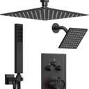 Shower Faucet Set with Handheld Spray, Matte Black