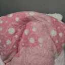 Joyreap 3pcs Fluffy Sherpa Comforter Set Twin, Pink Christmas Tree Design for Girls, Warm Plush Shaggy Bedding Set for Winter- 68x88 inches