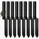 8PCS Fence Post Repair Kit, Heavy Duty Fence Post Anchor Quick Fix for Broken/Leaning Wooden Fence, Easy to Install, Black