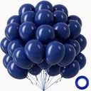 Navy Blue Balloons 12 inch, Navy Latex Balloons 50pcs Party Balloon for Graduation Wedding Birthday Party Decorations