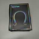 KIDEE Neck Fan, Portable Bladeless Neck Fans, Upgrade 360 Airflow, Super Quiet, 3 Speeds, 4000mAh Personal Wearable Neck Fan, Upgraded Cooling Air Volume USB Rechargeable Hands Free Fan (Dark-black)