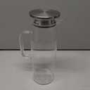 Heat Resistant Glass Pitcher With Lid And Spout, Iced Tea Pitchers Beverage Pitchers For Fridge, Water Pitcher And Carafe 1500ml/51oz