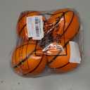 Syhood 4 Pcs 4 Inch Basketball Foam Stress Balls Basketball Squeeze Pressure Anxiety Relief Ball for Sports Party Favors
