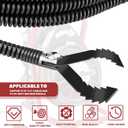 Drain Snake Drill Attachmen- 8-Piece drain auger drill attachment Commonly Used in 50FT-100FT AC Drain Cleaning Machine,Suitable for 5/16-inch to 3/4-inch Drain Snake Cable