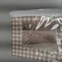 Andency Gingham Duvet Cover Queen Size, Tan Brown Checkered Plaid Bedding Set, 3 Pieces Soft Prewashed Polyester Comforter Cover with Zipper Closure & Corner Ties