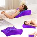 Inflatable Wedge Pillow for Traveling, Lightweight Wedge Pillow for Acid Reflux Relief, Portable Pillow Wedges for Sleeping, Blow Up Travel Pillow for Camping, Back Lumbar Support