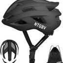 Adult Bike Helmet for Men/Women with Helmet Bag 2 Removable Moisture-Wicking Liners Adjustable Dial Comfort Fit Lightweight Shockproof CPSC 1203 Safety Certified for Road-Ready/Urban-Commute/MTB (M(20.8-22.4in/53-57cm), Matte Black)