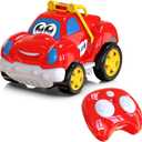 AEROQUEST Toddler Remote Control Car Pickup Truck Toy for Kid Cartoon RC Vehicle for Toddlers 1-3 Durable Construction for Boys & Girls