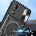 Compatible with Motorola Moto G Play 2024 Case,with Slide Camera Lens Cover Compatible with Motorola Moto G Play 2024 4G Case Black