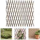 Expandable Willow Trellis & Willow Fence Panel for Climbing Plants,78x20 in