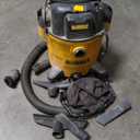 DEWALT 12 Gallon Poly Wet/Dry Vac, 5.5 HP Shop Vacuum Wet Vacuum Cleaner for Workshop, Jobsite, Commericial Area, Large Pick-Up Capacity, Yellow,DXV12P