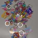Equsion 30 Pcs Ice Cream Drip Baseball Acrylic Keychains Back to School Gifts, Acrylic Backpack Tags for Fun Party Favors Team Gifts (6-7 Meme)