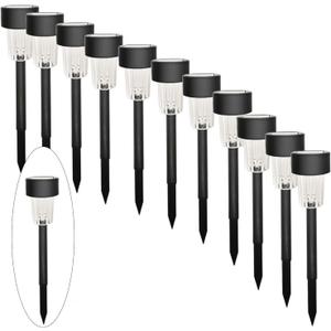 MAGGIFT 12 Pcs Solar Lights, Landscape Lights for Outdoor, Pathway, Lawn, Patio, Yard, Walkway, Deck, Driveway and Garden