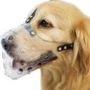Mayerzon Dog Muzzle, Basket Muzzle for Small Medium Large Sized Dogs, Muzzle for Dogs to Prevent Biting for Grooming Scavenging, Breathable Muzzle for Husky Golden Retriever Labrador Beagle M