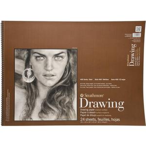 Strathmore 400-8 400 Series Drawing Pad, 18"x24", Ivory/Cream, 24 Sheets, Medium