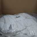 WhatsBedding White Queen Size Feather Down Fiber Comforter, Filled with Feather and Down Fiber, All Season Fluffy Ultra Soft 100% Cotton Duvet Insert, Luxury Hotel Bedding Style Comforter,90"x90"
