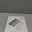 kenke for iPad 11/10th Gen Case with Keyboard 11/10.9 inch 2025 A16/2022, Detachable Wireless Bluetooth Keyboard Case Thin & Light with Built-in Left Side Pencil Holder, White Square Keycaps (Gray)