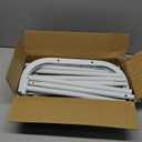 Clothes Rack Metal Clothing Rack with Bottom Shelf Garment Rack for Hanging Clothes Shirts Jeans and Coats White