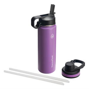 Thermoflask Combo Chug and Straw Lid, 24oz Plum