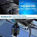 2 x Apple MFi CertifiediPhone 16 Car Charger, Rombica 52.5W PD/QC Car Power Cigarette Lighter Adapter USB C Fast Charging with Type-C Braided Cord for iPhone 16/16 Pro Max/15/15 Pro/Galaxy S25/S24/Pixel
