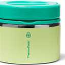 ThermoFlask Insulated Food Jar with Leakproof Lid (12 oz, Garden Party) - Stainless Steel Food Containers for Hot & Cold Meals, Lunch, Soup & Snacks