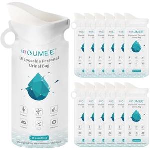 OUMEE 800ML Emergency Disposable Urinal Bags, 28 Pcs Camping Pee Bags Unisex Urine Bag Vomit Bag for Travel Traffic Jam Portable Toilet Bag for Men Women