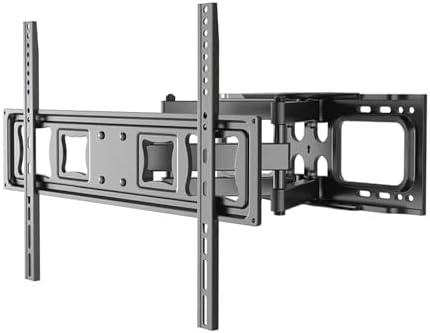 LAFLAURENT Full Motion TV Wall Mount for 37-80" TVs, Cold-Rolled Steel, VESA 200x200 to 600x400mm, Swivel 120° & Tilt, Supports Up to 99lbs, Durable & Easy Installation