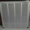 HVAC Premium 20'' X 20'' Steel Return Air Filter Grille for 1'' Filter - Easy Plastic Tabs for Removable Face/Door - HVAC Duct Cover - Flat Stamped Face - White [Outer Dimensions: 22 5/8"w X 22 5/8"h]