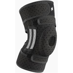 NEENCA ELITE Knee Brace for Men & Women - Open-Back Knee Support with Side Stabilizers & Patella Support for Meniscus Tear, Arthritis Pain, Injury Recovery, Running, Sports (Black, Small)