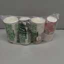 JOYIN 48 PACK Christmas Cups Disposable, 9 oz Paper Cups Holiday Winter Style Designs for Hot Chocolate Coffee & Tea, Xmas Party Drinkware, Party Supplies