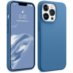 AOTESIER Magnetic for iPhone 13 Pro Max Phone Case, [Compatible with MagSafe][Military Shockproof Protection] Silicone Case with Soft Anti-Scratch Microfiber Lining, 6.7 inch, Blue