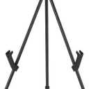Amazon Basics Tabletop Instant Easel, Black Steel, Portable Tripod for Paintings, Signs, Posters, Adjustable Display