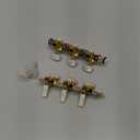 1 Pair Classical Guitar Tuners, Guitar Tuner Pegs, 3L3R Classical Acoustic Tuners Machine Heads Keys Part Parts Accessories, Gold