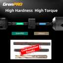 2 x GRENPRO Security Bit Set,Tamper Proof Torx Bit Set,Impact Driver Bit Set,1/4” Hex-Shank S2 Steel Mini Star Bits Set,CNC Machined Tips, 1” Long 50pack (TT25) Magnetic Torque Bit Set,With Storage Box