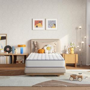 Novilla 6 Inch Twin Mattress,Bonnell Spring Hybrid Mattresses for Spine Support & Cooling Comfort - Twin Bed Mattress,Adaptive Foam Layer with Medium Firm- CertiPUR-US Certified for Youth/Guest Rooms