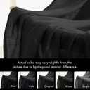 2 x MIULEE Halloween Cafe Curtains 24 Inch Length Half Window Curtain Semi Sheer Farmhouse Short Linen Drapes for Kitchen Bathroom Basement Small Window, Rod Pocket Tier Curtains 2 Panels W26XL24, Black