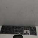 seenda Wireless Bluetooth Keyboard and Mouse Combo, SKM64-3 Rechargeable Slim Quiet Keyboard Mouse, 3 Multi-Device Connection, Compatible for Windows, Mac, MacBook, iPad, Tablet, Black Gray