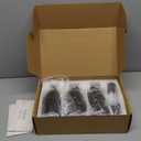 Molimoli Soap Dispenser, Bathroom Soap Dispenser Set, Glass Dispenser, Soap Dispenser for Kitchen, Kitchen Soap Dispenser Pump, 500ml/16.9 Oz, Set of 3, Black