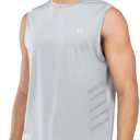 NORTHYARD Men's Athletic Workout Tank Top Running Gym Sleeveless Shirts Quick Dry Lightweight Training Sport Muscle Tank (Gray, XXL)