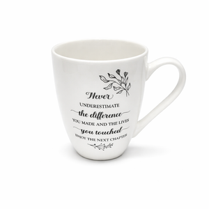 Coworker Leaving Gifts Mug, Goodbye Farewell Going Away Gifts for Coworkers Boss, Retirement Gift Coffee Cup, Never Underestimate the Difference You Made Ceramic Coffee Mug 11 Oz  