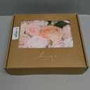 Ling's Moment Blush Silk Artificial Flowers Combo for Wedding Bouquets Centerpieces Flower Arrangements Decorations Bridal Shower (Grand, Pk-pink & Cream)
